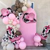 Cow Print Western Cowgirl Party Decorations Cowgirl Boot Balloons Cowgirl Hat Balloon Let's Go Girls Disco Cowgirl Last Rodeo Bachelorette Theme One 1st Birthday Party Decor Supplies 4 Pcs
