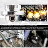 HTRACING 1-5 PSI Fuel Pressure Regulator Adjustable Manual Universal for Carburetor Carb Zinc Alloy FPR 8MM 10MM