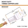 SELTERM 25pcs 4 AWG 5/16" Stud Marine Grade Tinned Copper Battery Cable Lugs, 4 Guage Ring Terminals, UL Wire Lugs Electrical Battery Cable Ends, Tinned Copper Lugs Battery Terminal Connectors