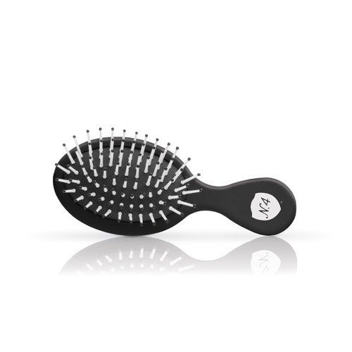 Mini Detangling Brush - Anti-Breakage Hairbrush for Wet or Dry Hair, Pliable Bristles, All Hair Types, Minimizes Pain & Protects Against Split Ends