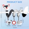 Car Seat Toys Baby Toys 0-3 Months Infant Toys Spiral Stroller Toys, Newborn Toys Black and White Baby Toys, High Contrast Baby Toys for Crib Mobile, Baby Toys Gift for 0 3 6 9 12 Months Girls Boys