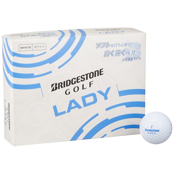 Bridgestone LBWXJ Golf Ball, Lady, White