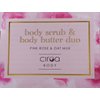 Ciroa, Body Scrub & Body Butter Duo, Pink Rose & Oat Milk, Body Butter 7 oz (200gr), Body Scrub 12.3 oz (350gr) (Pack of One)