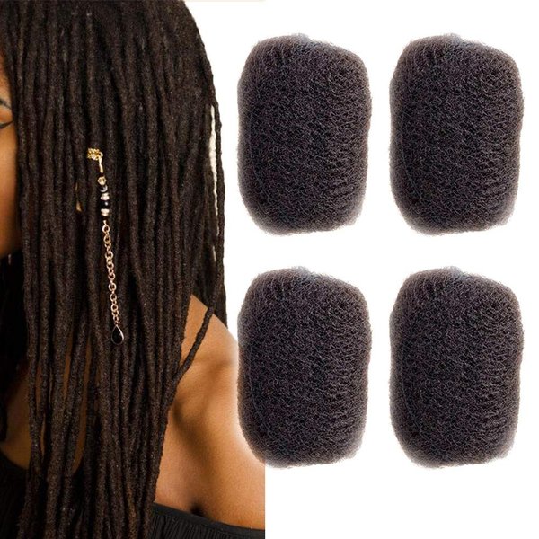 YONNA Hair 4pcs/lot Tight Afro Kinky Bulk Hair 100% Human Hair For DreadLocks,Twist Braids #2,8" inch