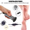 Electric Foot File Callus Remover Professional Foot File Pedicure Tools Adjustable Speed 60pcs Replacement Sandpaper disc Easy to Remove Cutin Dead Skin calluses(Black 60pcs)