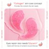 ULELA DIKML 60pcs/30pairs Rose Hyaluronic Acid Eye Masks,For Moisturizing Eye Patches, Firming Eye Skin, Smoothing Fine Lines, Starry Eye Masks, More Youthful 80g.
