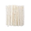 Dog Chew Treats Rawhide Twist Natural Premium 5" Twisted Dental Choose Quantity (25 Pack, Natural)