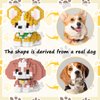 Scosloo Micro Mini Building Blocks Dog Series, Animals Model Toy Party Favors for Kids, Creative Building Blocks Toys, Birthday Gift for Boy Girl Ages 6-12+ (Border Collie)