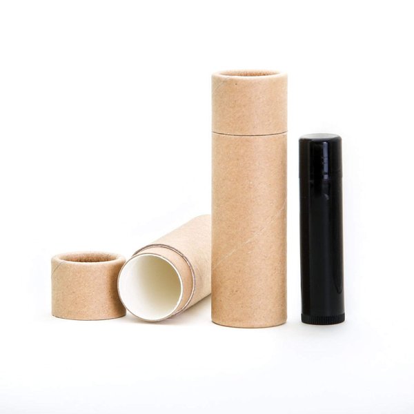 1 OZ Kraft Paperboard Lip Balm/Salve/Cosmetic/Lotion Tubes x12