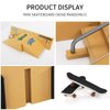 Skate Park Kit,Fingerboard Skate Park Ramp Decks,Finger Skateboard Ramp Parts 3PCS Skate Park Kit with 4 Finger Skateboards Ultimate Parks Training Props（3PCS）