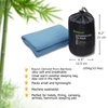BROWINT Travel Sheets for Hotel, Rayon Derived from Bamboo, Sleep Sack for Adults, Warm Weather/Summer Sleeping Bag Liner for Camping and Travel, Rectangular with Pillow Pocket, Mummy, Cooling Sheets