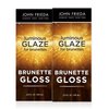 John Frieda Brilliant Brunette Luminous Hair Glaze, Color Enhancing Glaze, Designed to Fill Damaged Areas for Smooth, Glossy Brown Color, 6.5 oz (Pack of 2)