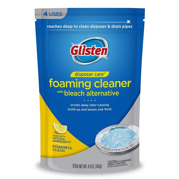 Glisten Garbage Disposer Cleaner, Lemon, 4.9 Oz, 4 Count (Pack of 2)