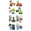 JHESAO Plants and Zombies Toys Zombies Assembly Action Figures PVZ Assemblable Toys Green Peashooter Set 1 2 Series Great Gifts for Kids and Fans,Birthday and Christmas Party New