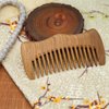 Moreinday Wooden Comb Wide Tooth Hair Comb Detangler Sandalwood Comb for Men Women