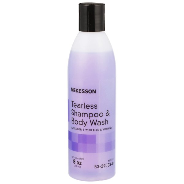 McKesson Tearless Shampoo and Body Wash with Aloe and Vitamin E, Lavender Scent, 8 oz, 1 Count
