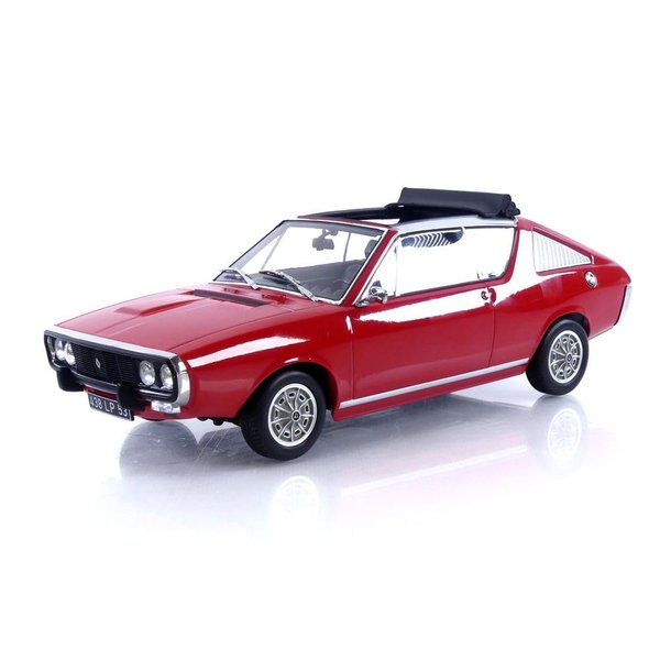 Norev NV185371 1:18 17 Gordini Découvrable 1975-Red Renault Collectable Model, Multi