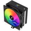 Thermalright Assassin X 120R Digital ARGB Black CPU Cooler, Digital Screen Top Cover, TL-P12-S PWM Quiet Fan CPU Air Cooler, Computer Heatsink Cooling, Support AM4/AM5,Intel LGA1851/1700/115X/1200
