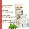 Kinlo Cooling Body Gel Moisturizer| Aloe Glycerin Menthol Tangerin Hydrating Body Lotion | Black Owned Skincare 4 fl oz Body Gel for Summer Weather