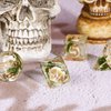 UDIXI 7-Die DND Dice Set, Polyhedral Dice Set for Dungeons and Dragons, D&D Skull Dice for RPG MTG Table Games, D and D Dice Set (Skull-Seaweed)