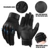 Cierto Motorcycle Gloves for Men and Women | Touch Screen Hard Knuckle Tactical Gloves | Breathable & Anti-Slip Gloves with Adjustable Wrist for Motorcycling/ATV/Motocross/Airsoft