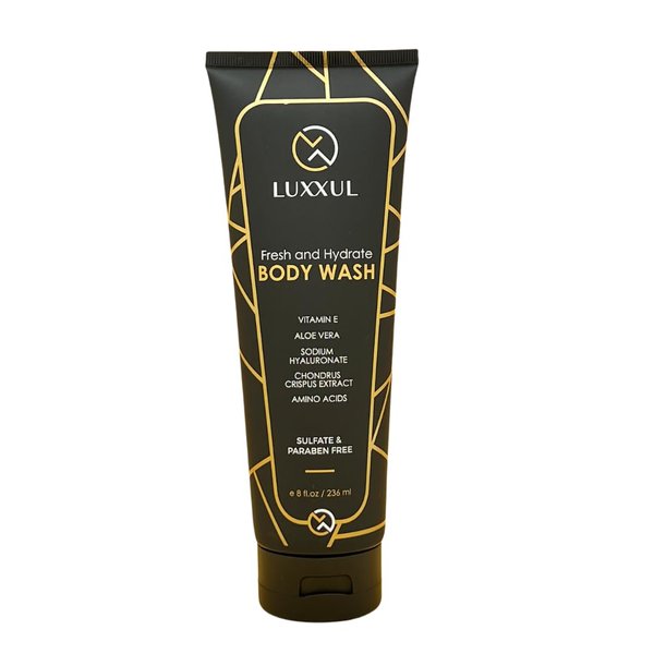LUXXUL Body Wash Fresh and Hydrate - Reduces Itching, Hydrates, Sulfate-Free
