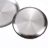 AIYoo Stainless Steel Plates 2 Set Metal Dinner Dishes 10 Inch Reusable Dinner Plates Great for Picnic,Outdoor Camping,BBQ plate,Steak plate,Shatterproof Dishwasher Safe
