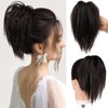 ELIO Messy Bun Hair Piece Claw Clip Hair Bun Wavy Curly Chignon Hair Bun for Women Extensions Tousled Updo Hair Buns Claw Clip Ponytail Hairpieces Hair Scrunchie with Clip for Daily Use (4#)