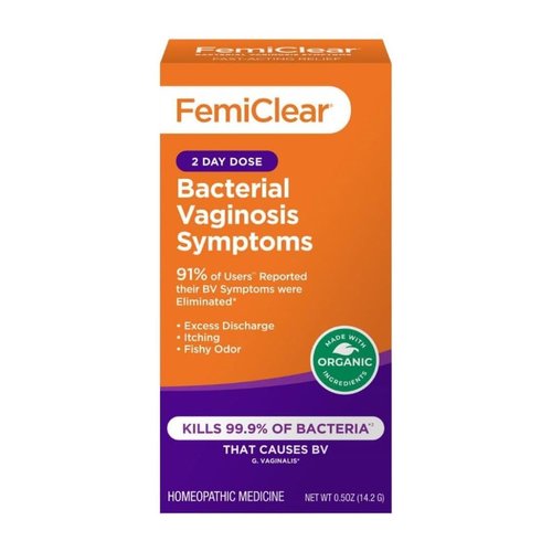 FemiClear (BV) Symptoms - Vaginal Ointment for Fishy Odor, Excess Discharge, Itching & Discomfort Due to Bacterial Vaginosis, All-Natural and Organic Ingredients, 2-Day Dose