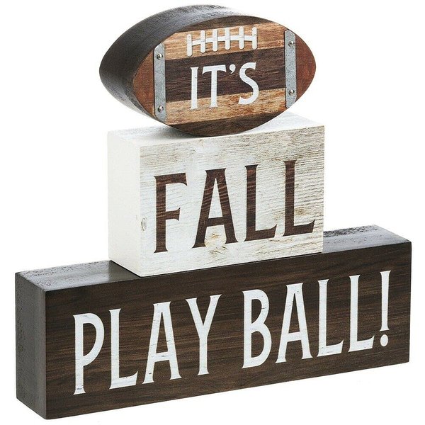 Compatible/Replacement for Ganz Rustic Sport Fall is for Football Wooden Stacking Blocks (Fall Play Ball!)