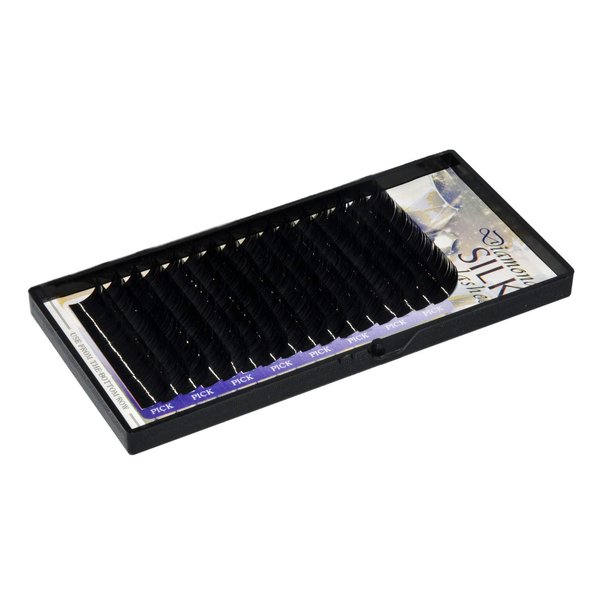 Diamond Silk Lashes C Curl .10mm thickness (thinnest) Eyelash Extensions (.10 x 14mm)