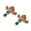JKW Plush Mallard Duck Dog Toy, Squeaky Dog Toy, Plush Dog Chew Toy for Small and Medium Dogs, 8-Inch 2 Pack