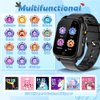 OVV Kids Waterproof Smart Watch with 26 Games 1.44'' Touchscreen HD Camera Pedometer Recorder Music Player Alarm Clock Calculator Educational Wrist Watch for Age 3-10 Girl Boy Learning Toy (Black)