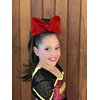 1PCS 8 Inch Big Sequin Hair Bows for Girls Alligator Clips Sparkly Glitter Hair Accessories for Little Teen Toddler Girls Kids (Red)
