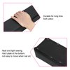 Merterfly Arm Rest for Nails, Pebbled Grain Leather Nail Pillow Hand Rest for Nail Tech Acrylic Nails, Sturdy Manicure Cushion Holder for Nail Salon and Home Use (Black)