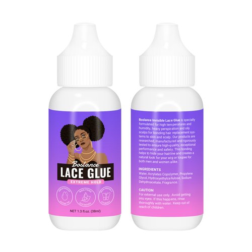 Boslance Lace Glue for Wigs, Wig Glue for Front Lace Wig Waterproof Super Hold Hair Glue for Weave, Invisible Hair Bonding Glue Extreme Hold for Hair Systems Wig Install Wig Holding Accessories