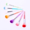 Beautifultracy 7 Pieces Soft Nail Art Dust Remover Powder Brush Cleaner for Acrylic and Makeup Powder Blush Brushes