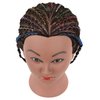 FUTAI Kinky Curly Real 100% Human Hair Mannequin Head with Table Clamp Stand for Hairdresser Practice Braiding Styling Manikin Cosmetology Doll Training Head Bleaching Dyeing Curling Cutting Updos
