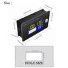 Battery Monitor Testers Meter Voltage Meter with Temperature Display Voltage Display Battery Gauge Meter (12V)