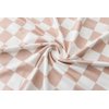 Little Jump Multi-use Baby Carseat Cover, Breathable Nursing Cover, High Stretchy Infant Carseat Canopy, Stroller Cover, Car Seat Covers for Bbies, Boys & Girls (Cream Checkered)