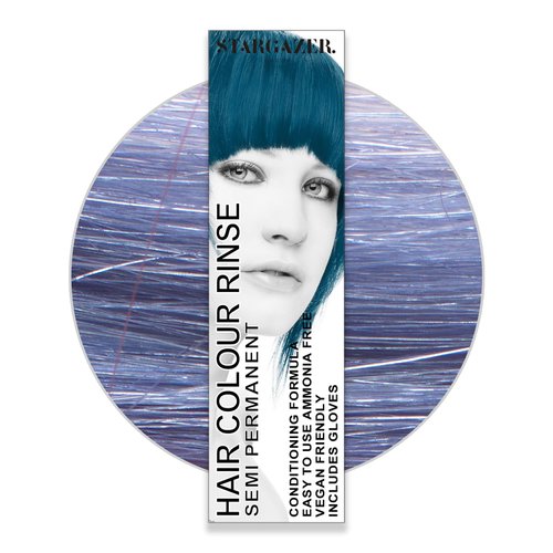Stargazer conditioning semi permanent hair dye, vegan cruelty free direct application hair color, Oceana Blue