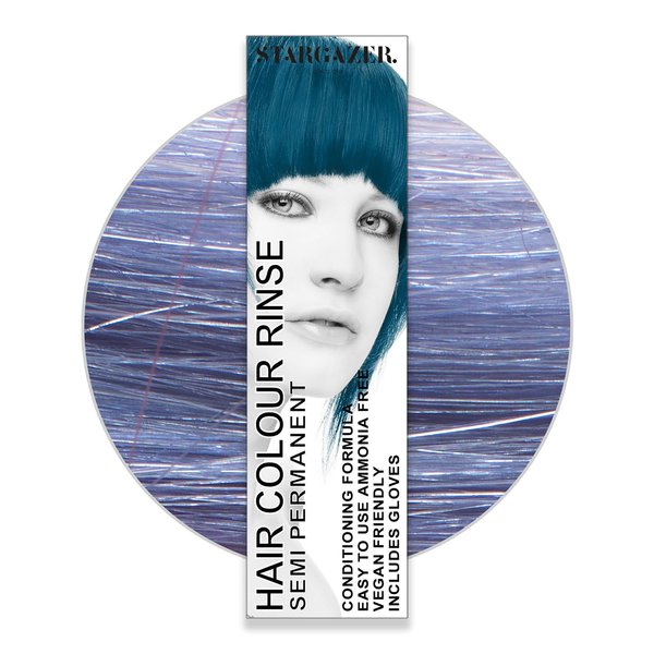 Stargazer conditioning semi permanent hair dye, vegan cruelty free direct application hair color, Oceana Blue