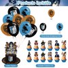 Attack Birthday Party Decoration,Attack 4 Include Anime Theme Birthday Banner, Cake Topper, Latex Balloons for Fans Birthday Party Supplies