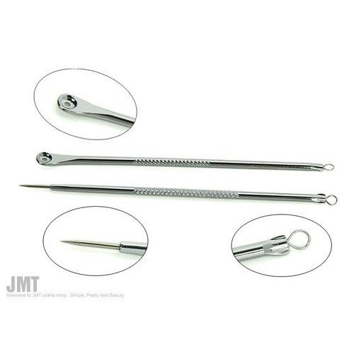 JMT Skin Clearing Tool Blackhead Pimples Acne Blemish Comedone Needle Extractor Remover Tool Set