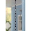Monarch Rain Chains 18105 Aluminum Traditional Link Rain Chain, 8-1/2 Feet Length Replacement Downspout for Gutters, Black Powder Coated