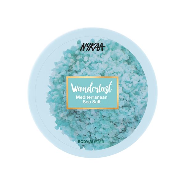 Nykaa Wanderlust Mediterranean Sea Salt Body Butter - Hydrating & Moisturizing Body Cream With Shea & Cocoa Butter - Paraben, SLS & Cruetly Free - 6.76 fl.oz
