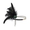 BABEYOND 1920s Headpiece Flapper Headband Rhinestone Pearl Feather Hair Band Great Gatsby Headpiece Accessoreis for Women
