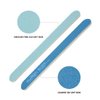 ForPro Professional Collection Blue Foam Board, 120/240 Grit, Mylar Manicure and Pedicure Nail File, 7” l x .75” w, 50 Count