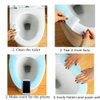 Toilet Seat Cover Warm,Adult Bathroom Round Elongated Soft Washable Reusable Toilet Seat Pad 4 pieces (Light blue + light green + beige + light pink)