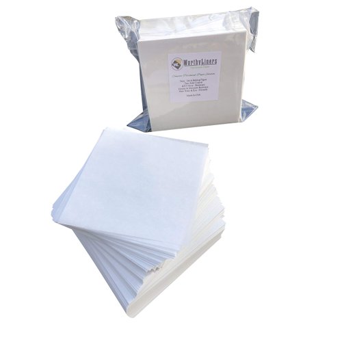 Worthy Liners Parchment Paper Squares Sheets 1000 Pieces (5 X 5 Inch)